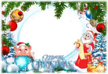 Fotoeffekt aus der Kategorie Grußkarten zur Weihnachten № 147830. Beschriftung auf dem Rahmen: Frohe Weihnachten!