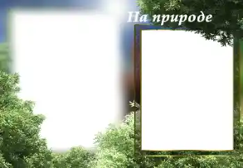 Beschriftung auf dem Rahmen: In der Natur