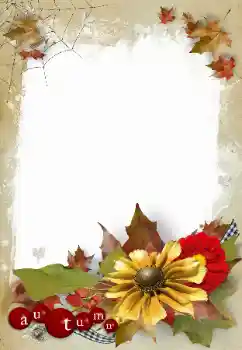 Beschriftung auf dem Rahmen: Herbst