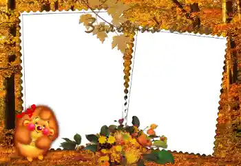 Beschriftung auf dem Rahmen: Золотая осень