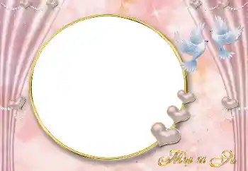 Fotoeffekt aus der Kategorie Hochzeitsrahmen № 89371. Beschriftung auf dem Rahmen: Unsere Hochzeit